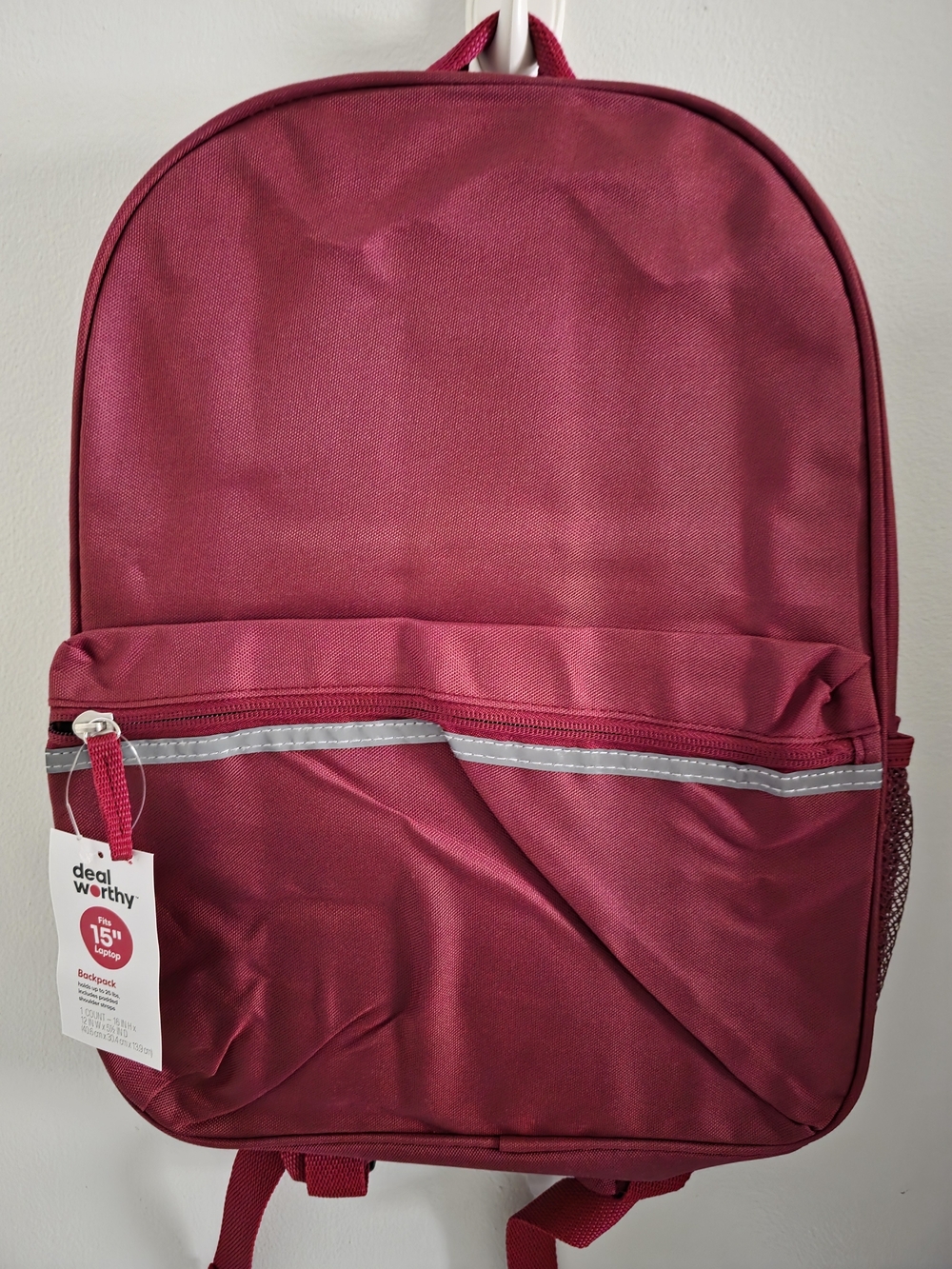 Dealworthy Burgundy School Backpack